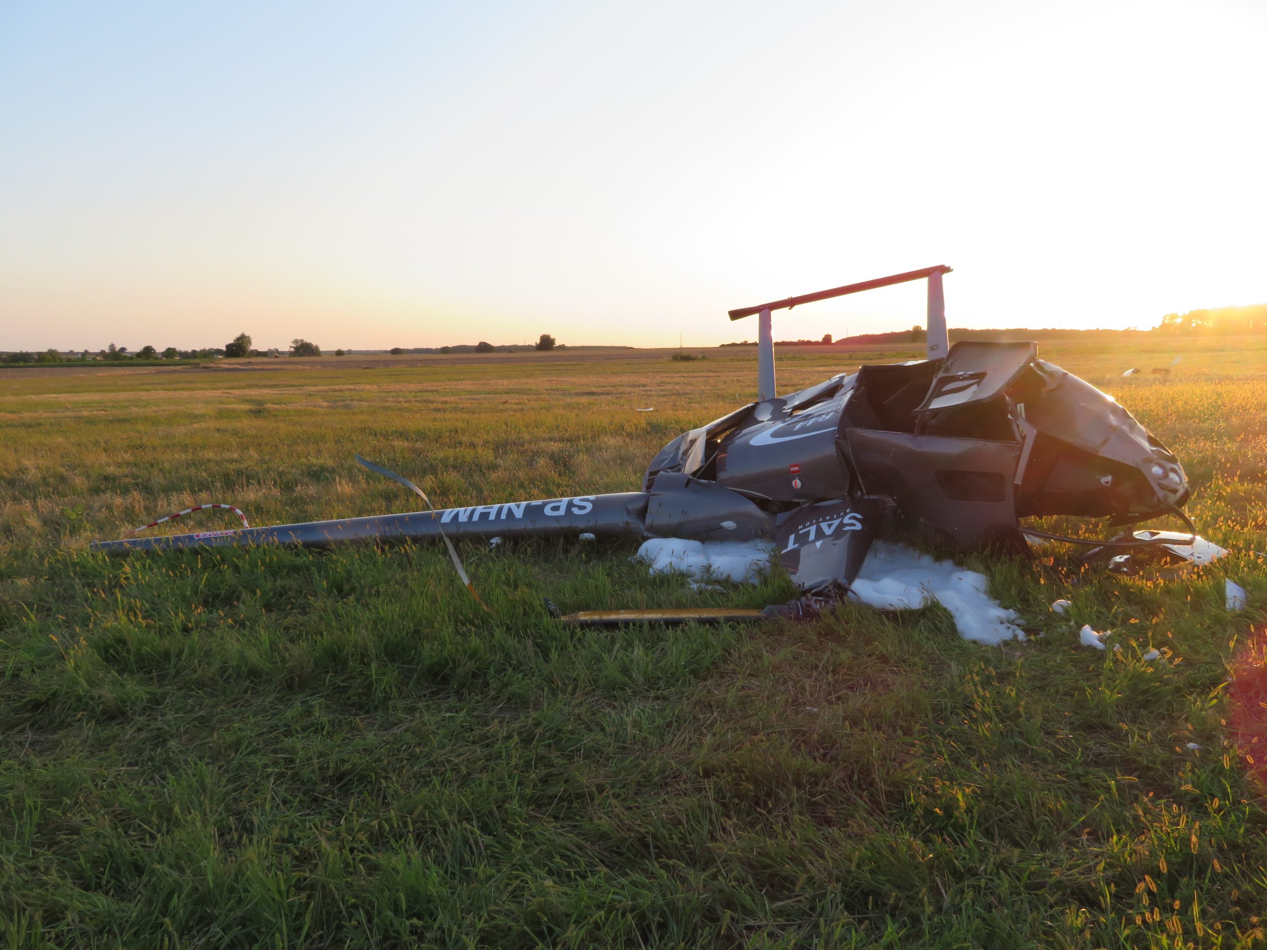 Badanie PKBWL – wypadek, śmigłowiec Robinson R44 (SP-NHM), Toruń Włościański, 01/08/2024